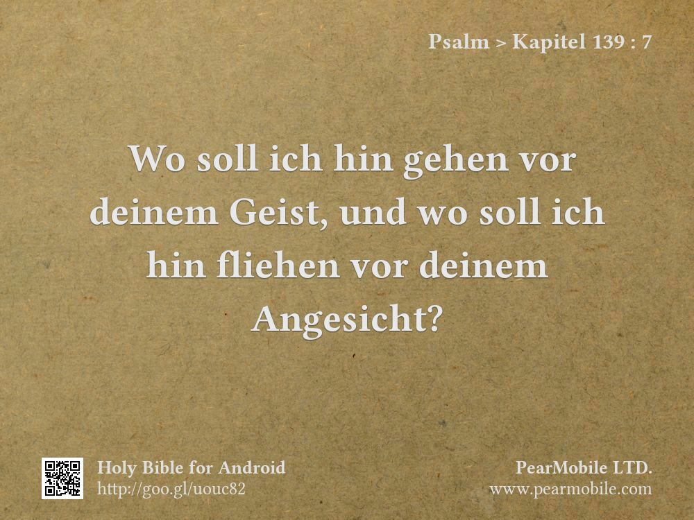 Psalm, Kapitel 139:7